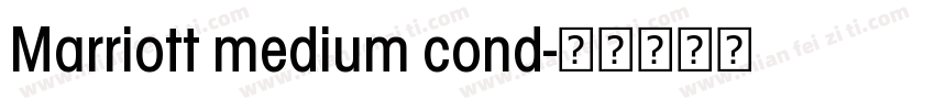 Marriott medium cond字体转换